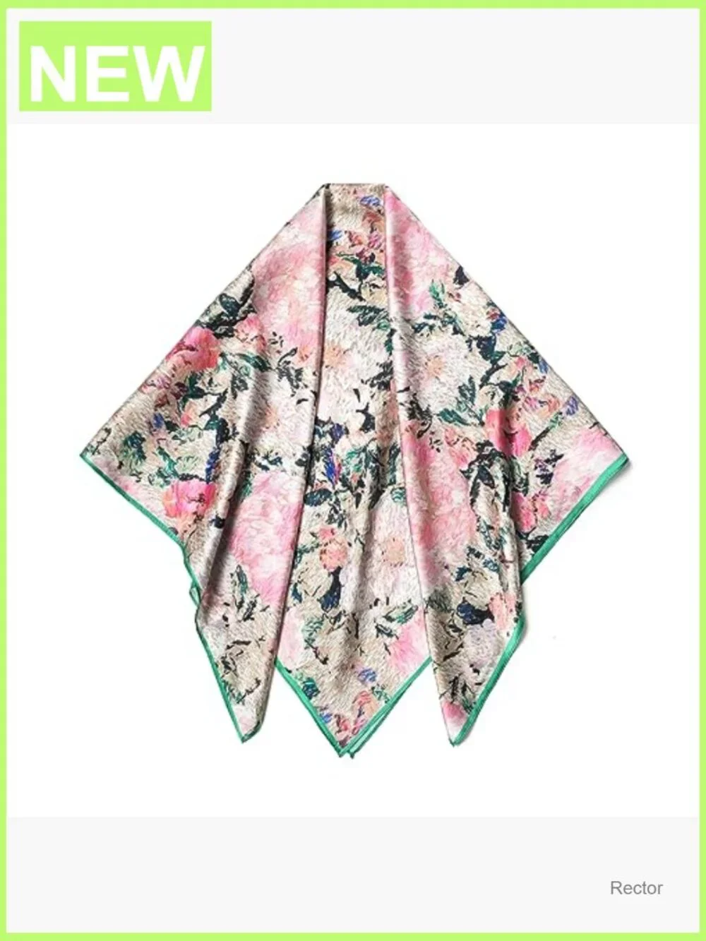 Large Square 100% Mulberry Silk Scarf 35